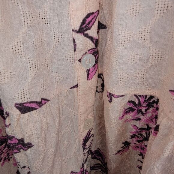 Free People Sunbaked floral Swing Dress in pink Small - Picture 8 of 10